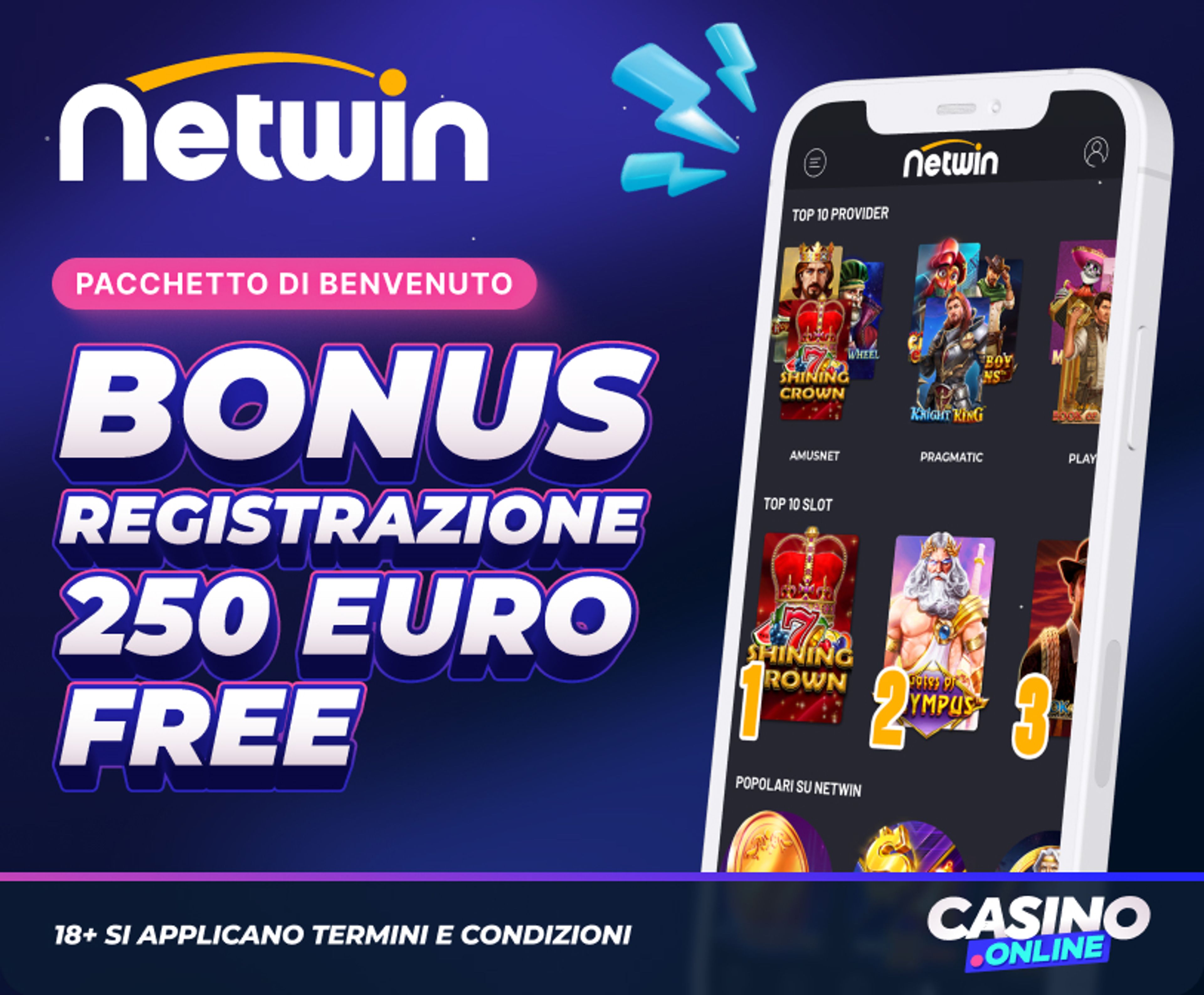 Netwin Casino Bonus Benvenuto